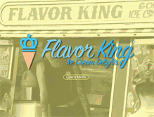 Tablet Screenshot of flavorkingicecream.com